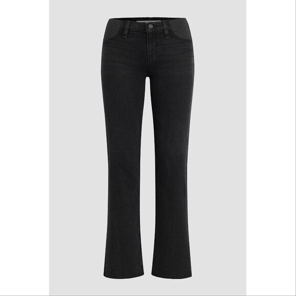 HUDSON Remi Straight Ankle Maternity JEANS Size 26 Black Stretch Denim NEW $185 - Picture 4 of 12